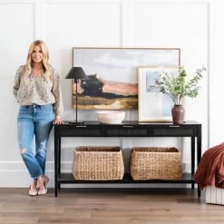 East Bluff Woven Drawer Console Table - Threshold™ Designed With Studio McGee -Threshold GUEST 3fbfc6cc 1762 479f 85f6 5816e3ff493f