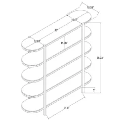 57" Portola Hills 5 Shelf Horizontal Bookcase - Threshold™ Designed With Studio McGee -Threshold GUEST 4a1c7b50 180c 4afa a05b f287b4db2a71