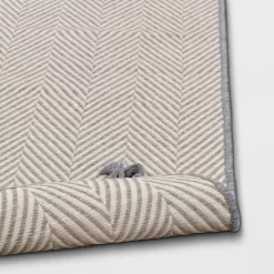 5' X 7' Herringbone Outdoor Rug Ivory/Cashmere Gray - Threshold™ Designed With Studio McGee -Threshold GUEST 557b60d7 6a54 41fa a341 881c14c0a970