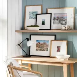 19.24" X 25.24" Matted To 8" X 10" Gallery Frame Natural Wood - Threshold™ Designed With Studio McGee