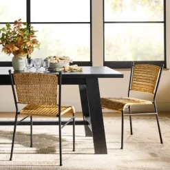2pk Woven Metal Dining Chair - Threshold™ Designed With Studio McGee
