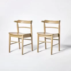 2pk Kaysville Curved Back Wood Dining Chair - Threshold™ Designed With Studio McGee -Threshold GUEST b8859535 25d6 44f9 9ed4 882e7bed9037
