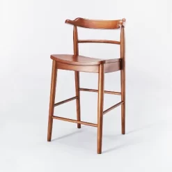Kaysville Curved Back Wood Counter Height Barstool - Threshold™ Designed With Studio McGee -Threshold GUEST baa82fbe ac12 4c2a 9ae3 99bba3e5e2ba