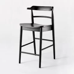 Kaysville Curved Back Wood Counter Height Barstool - Threshold™ Designed With Studio McGee -Threshold GUEST d21e6bf0 f7dc 462d b6fb 696cfe37d8fe