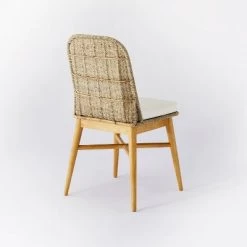Juniper Woven Dining Chair With Cushion Natural - Threshold™ Designed With Studio McGee -Threshold GUEST e8172ff7 020a 4ddb b645 ad2c009ce2f1